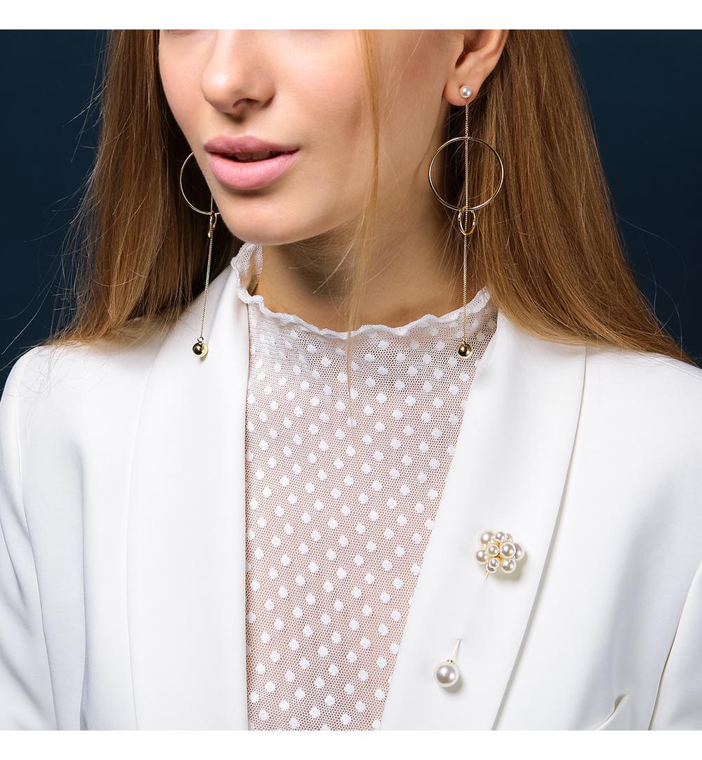 Szpilka złota z perłami Thiane BRPE0004