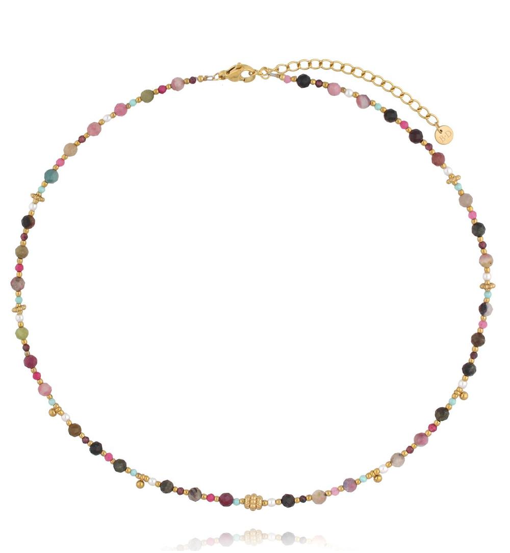 Zestaw biżuterii z kolorowych kamieni naturalnych ZN0195