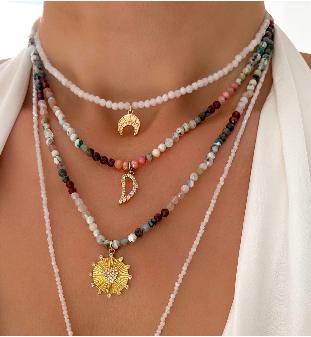 Naszyjnik kolorowy ze skrzydełkiem Dreams NTW0494