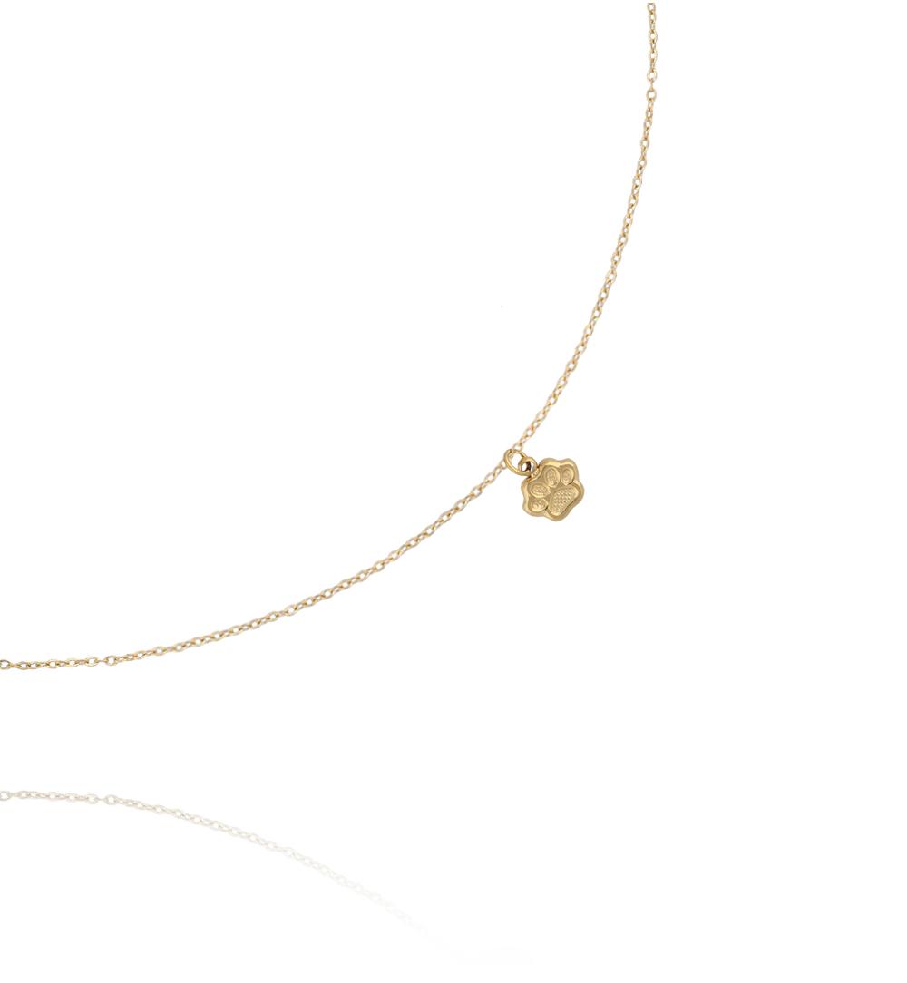 Naszyjnik z łapką – złoty symbol miłości do zwierząt NSY0792