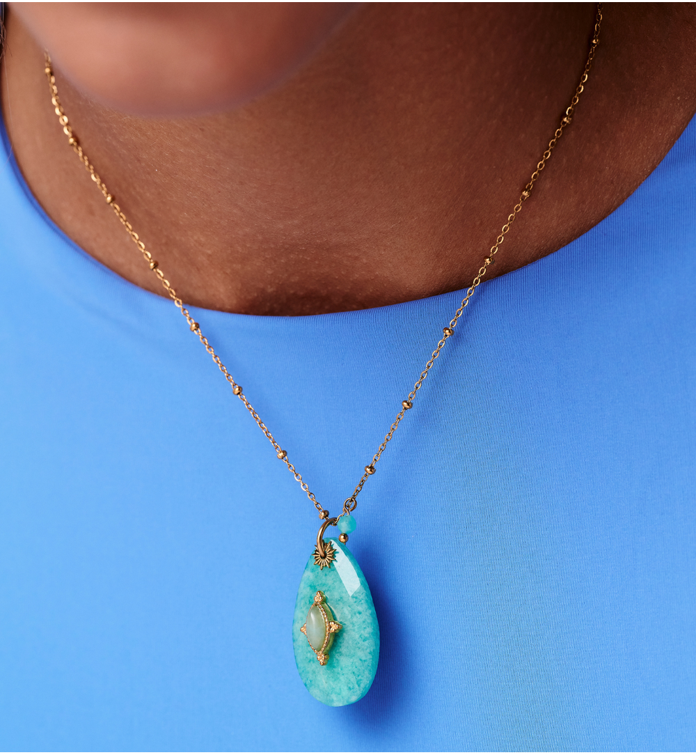 Naszyjnik z amazonitem NPA1370