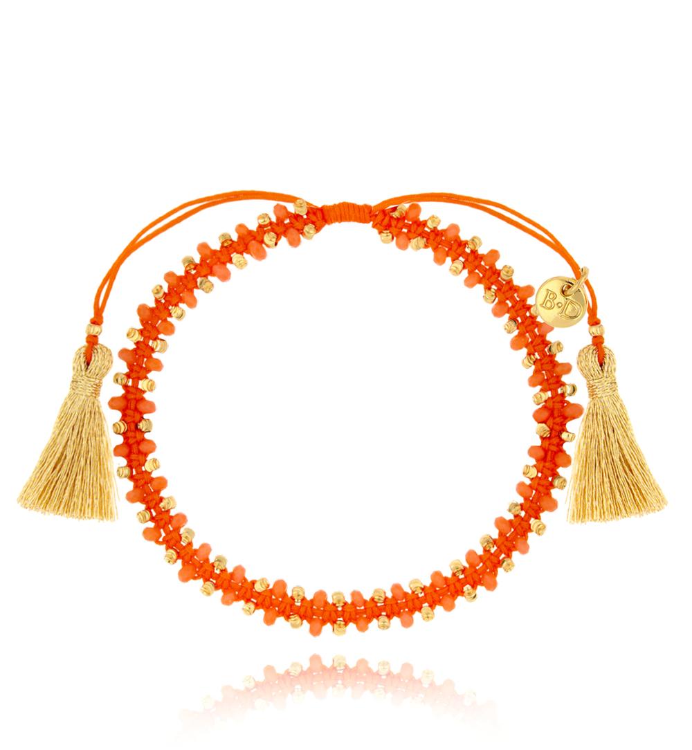 Bransoletka z kryształkami pomarańczowa Moana BSC1508