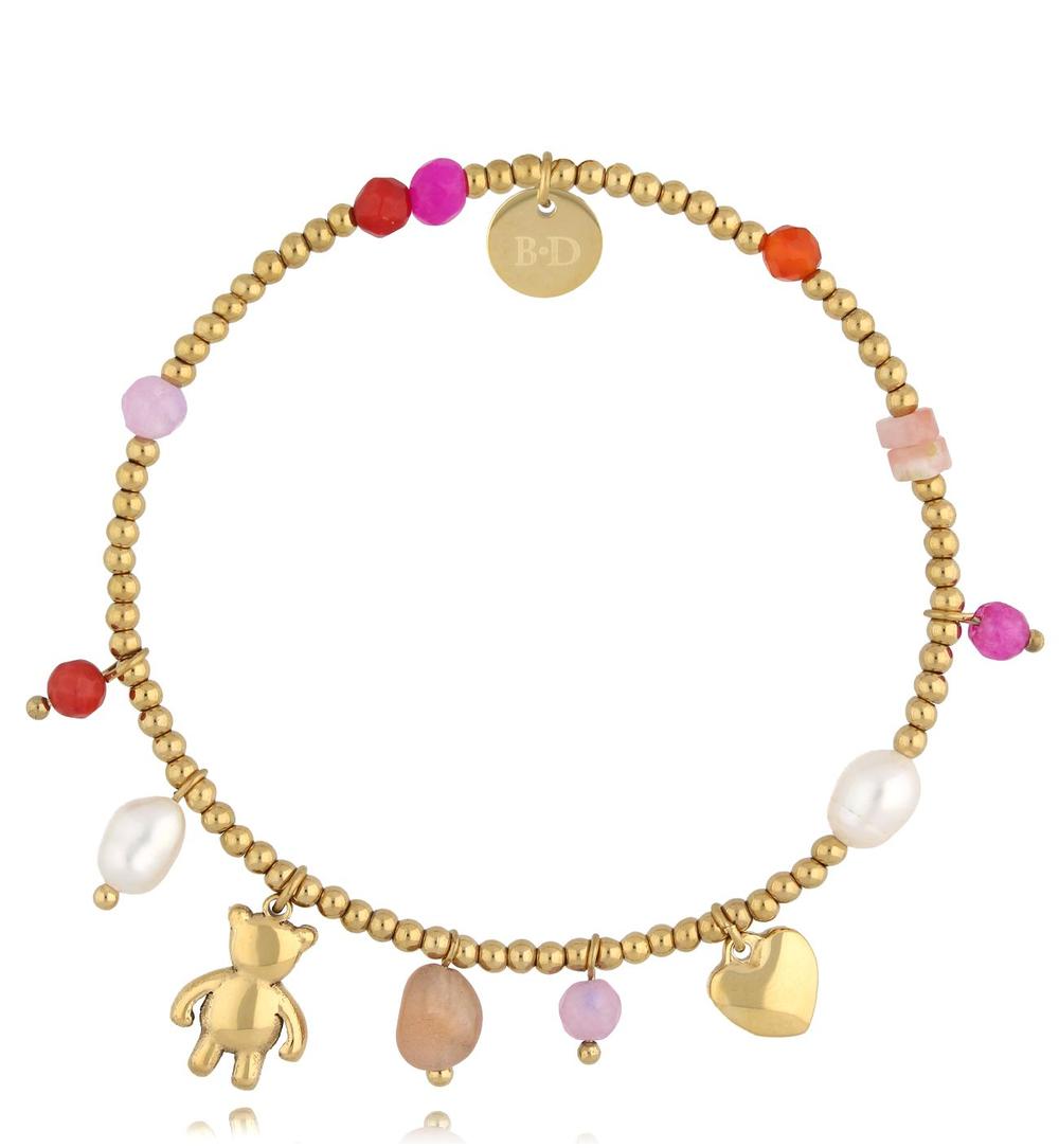 Bransoletka złota z misiem Funny Bear BSC1957