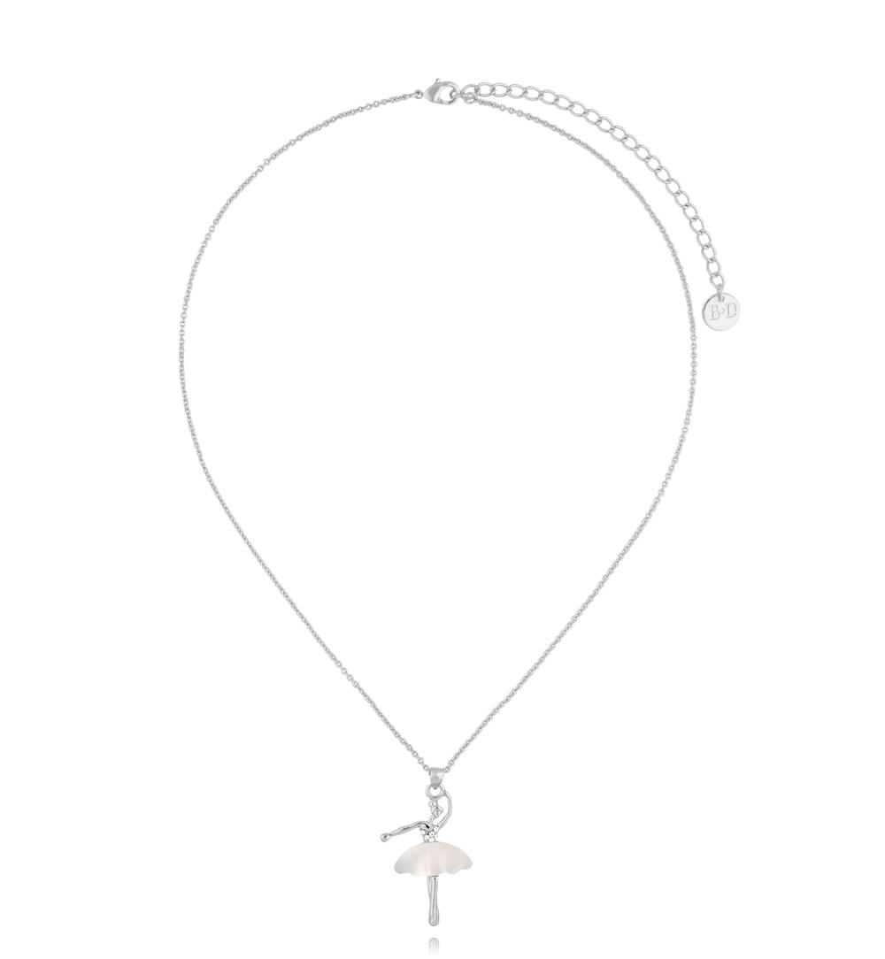 Naszyjnik srebrny z baletnicą Glam Charms NS0248