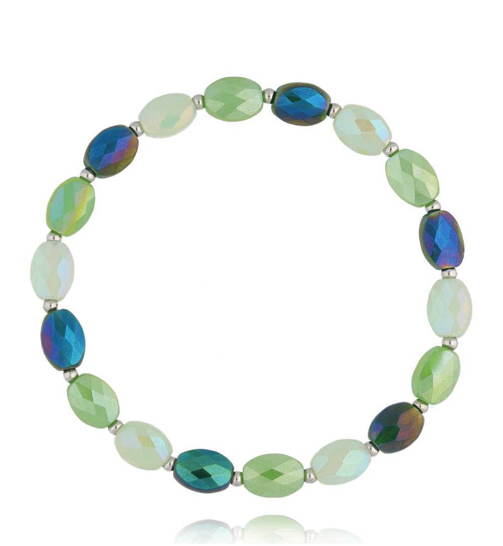 Bransoletka z zielonymi kryształkami Togue BCY0245