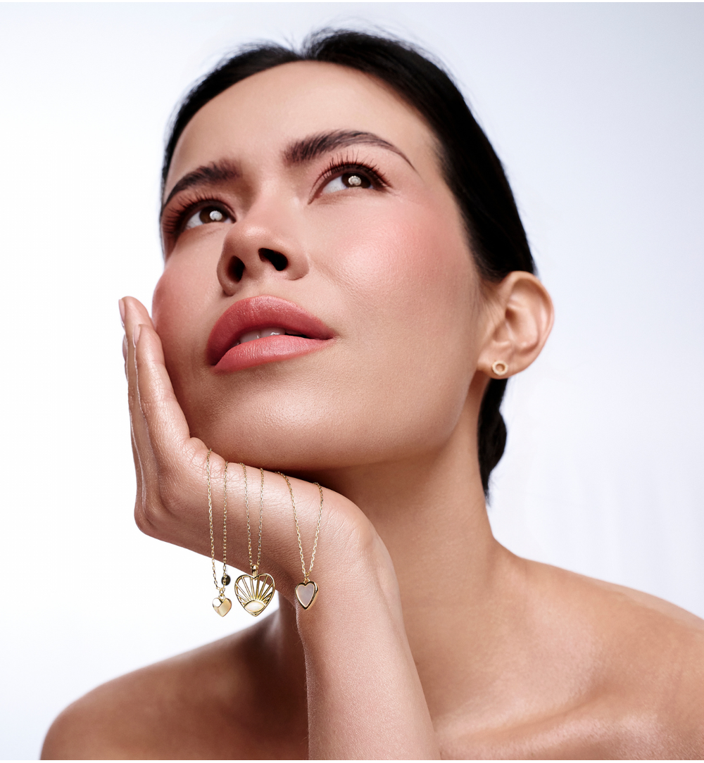 Naszyjnik z serduszkiem złoty NCA0086