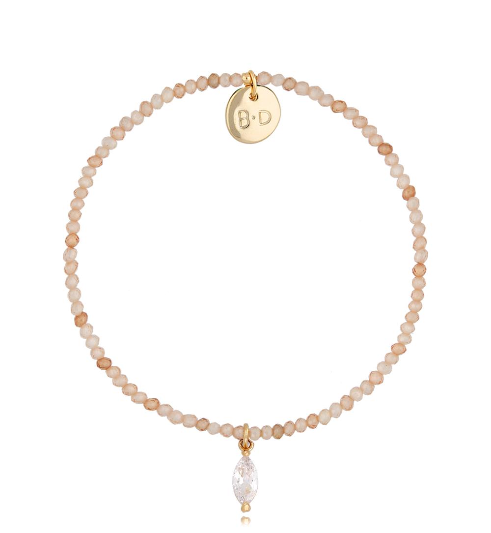 Bransoletka z kamieniami słonecznymi i zawieszką Lifestyle BTW1061