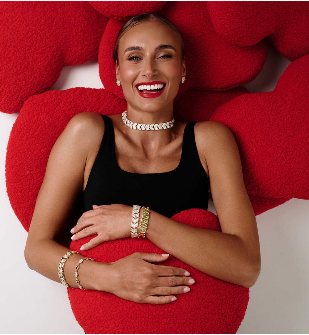 Bransoletka złota geometryczna BSS0275