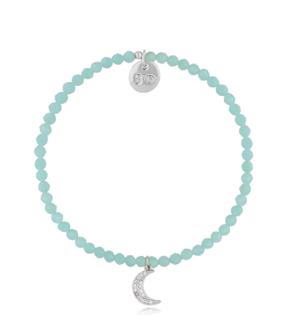 Bransoletka turkusowa z księżycem Alfdis BTW2210