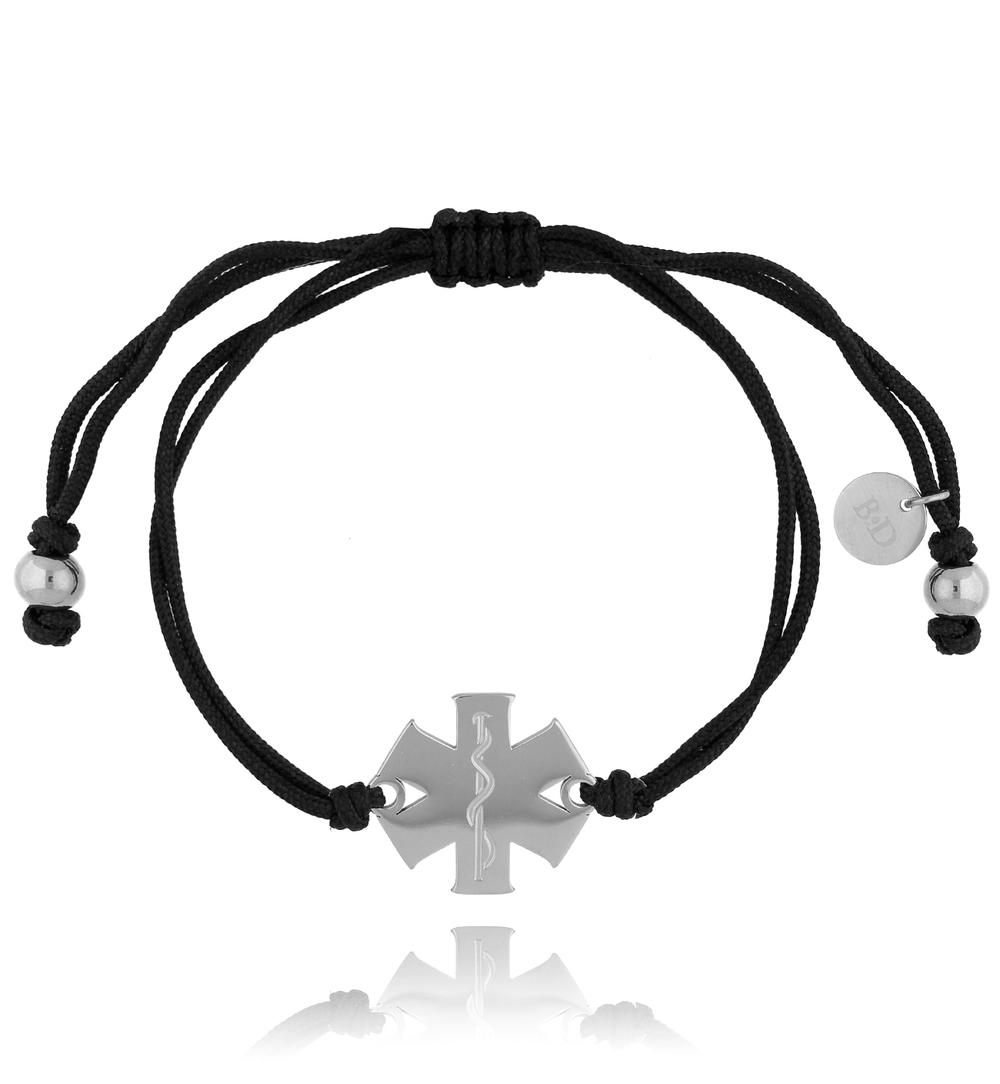 Bransoletka srebrna gwiazda zycia BGL0474