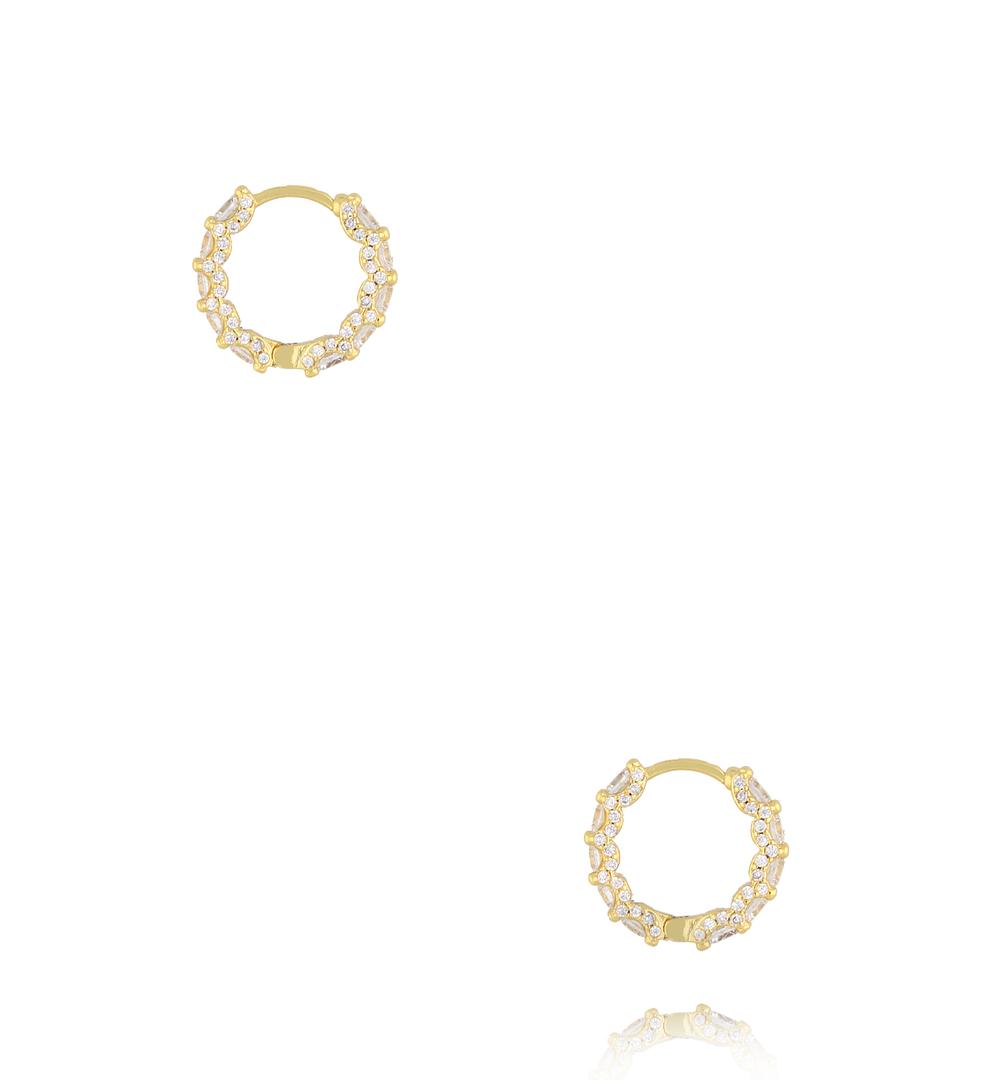 Kolczyki kółeczka z cyrkoniami KSS2173