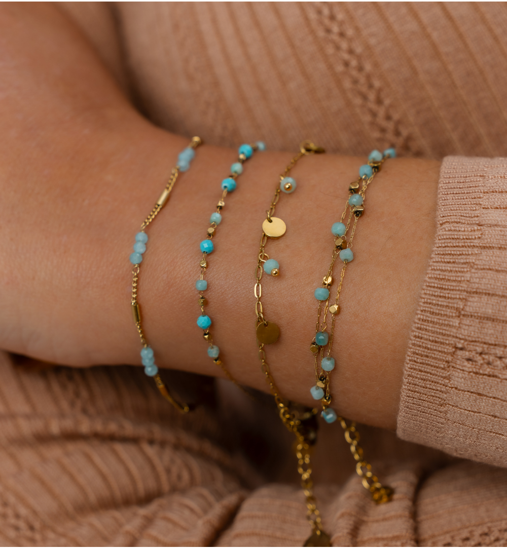 Bransoletka z amazonitami Blessing BPA0477