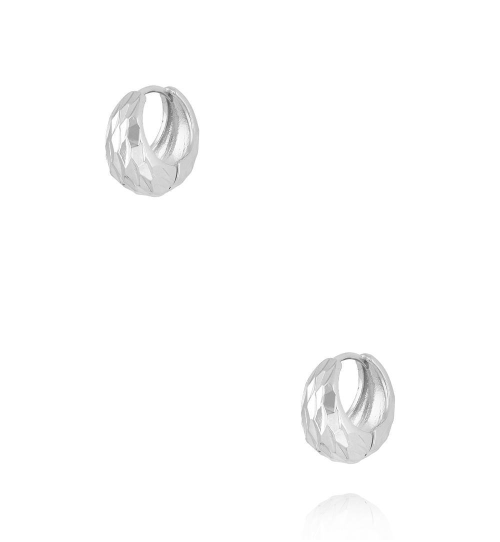 Zestaw kolczyków kółek w srebrnym wykończeniu KLU0167