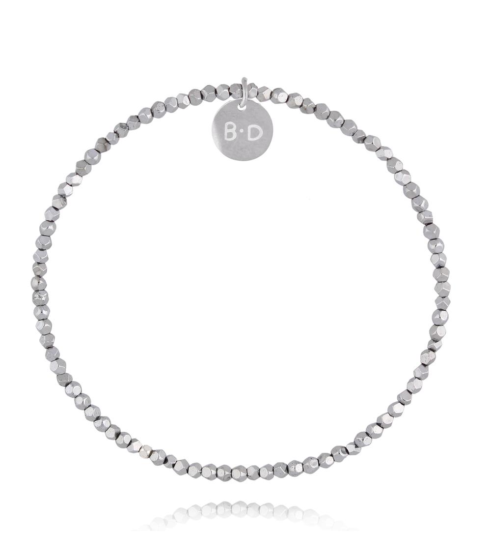 Bransoletka z fasetowanych hematytów BTW3647