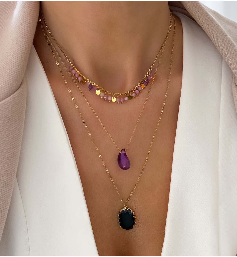 Naszyjnik z ametystami Paradise Jewels NPA1251