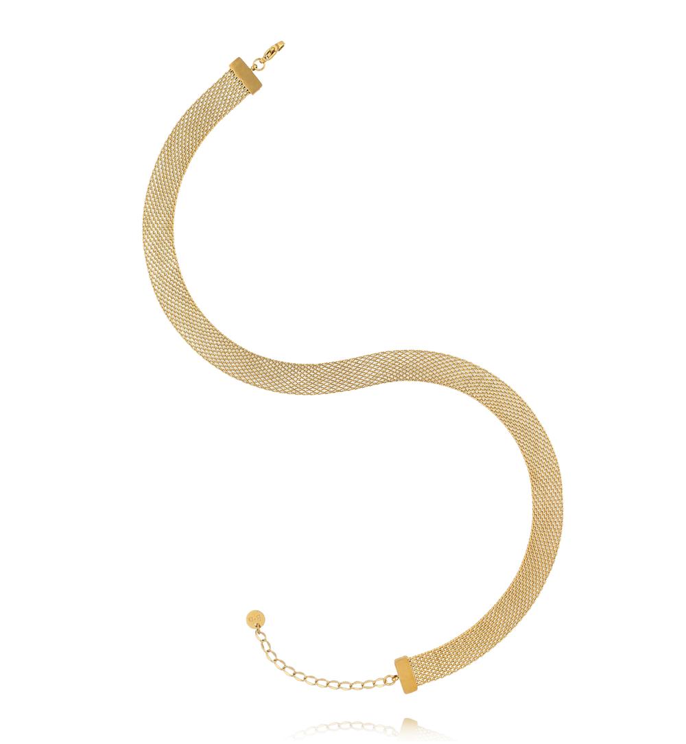 Naszyjnik złoty typu mesh NSY0621