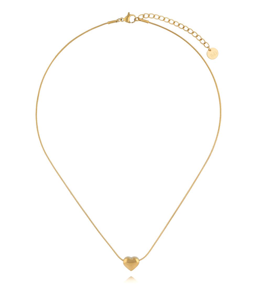 Naszyjnik z subtelnym sercem w kolorze złota NSY0924
