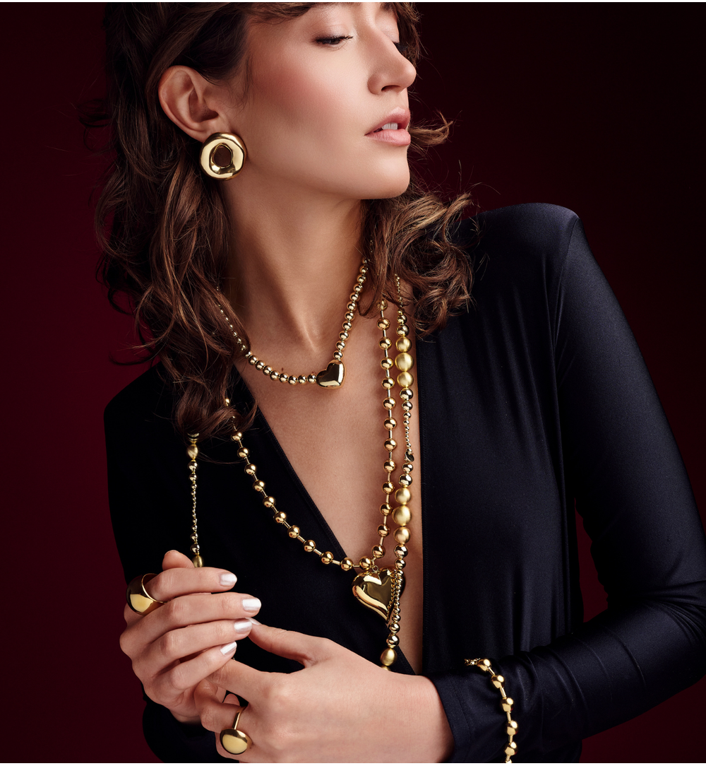 Kolczyki okrągłe złote KRG1074