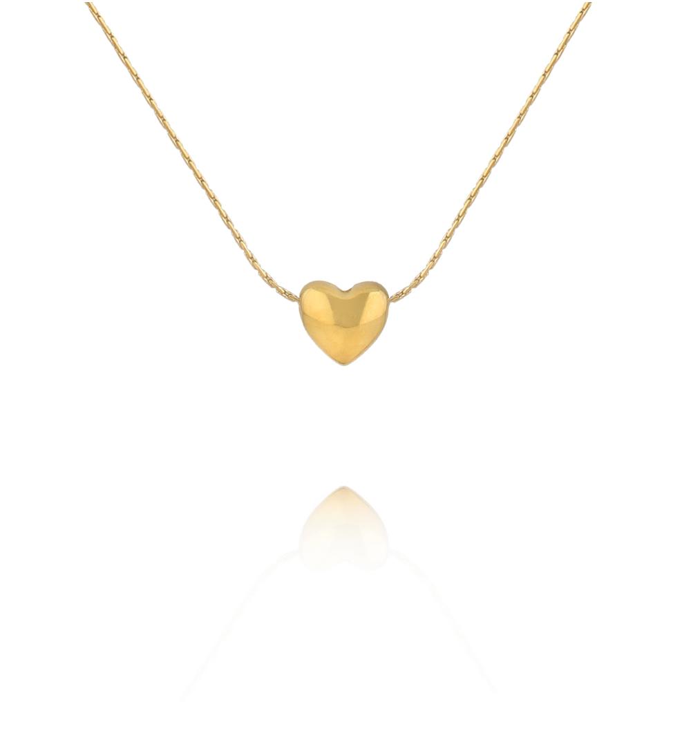 Naszyjnik z subtelnym sercem w kolorze złota NSY0935
