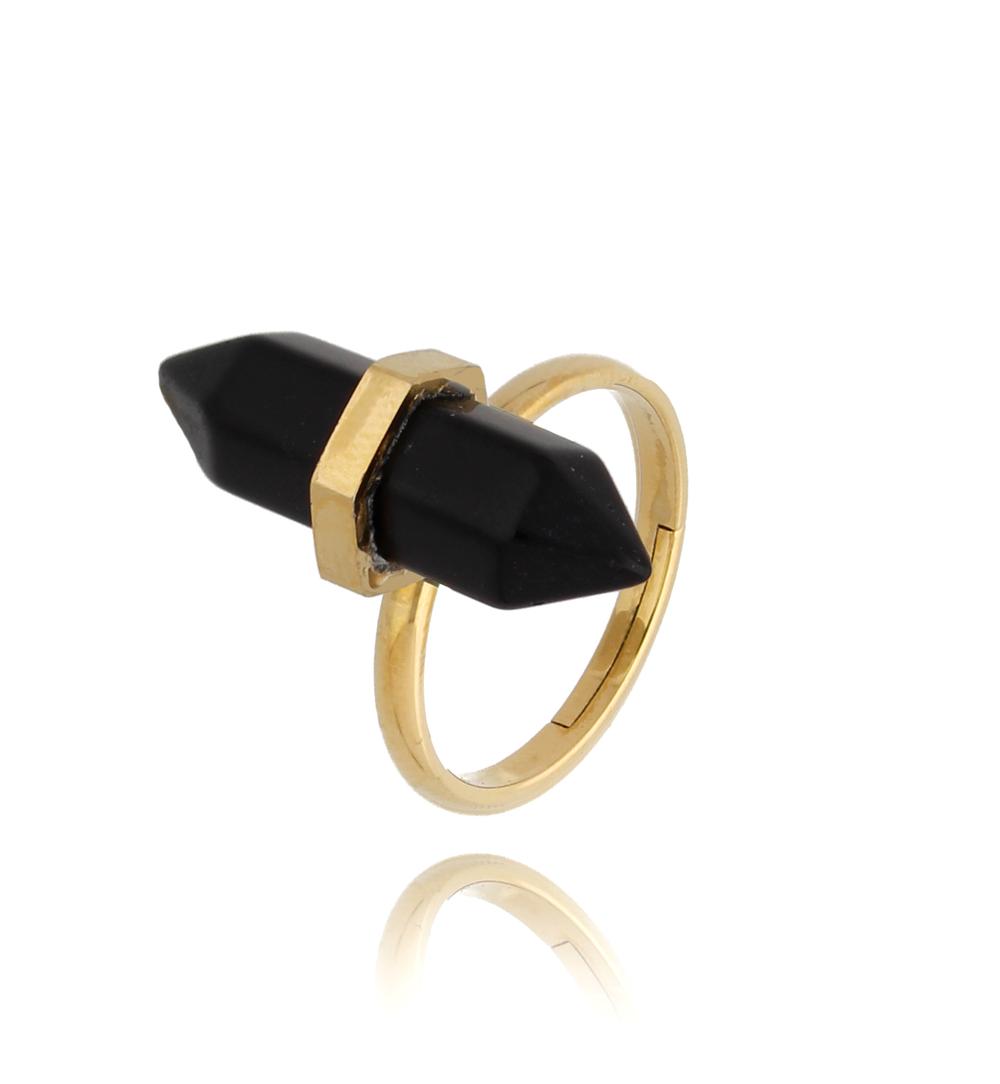 Pierścionek z obsydianem Summer Breeze PLB0028