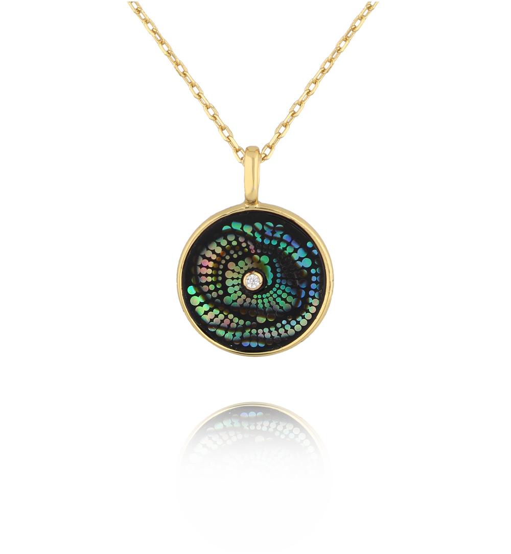 Naszyjnik z muszlami abalone Aqua Harmony NFA0057