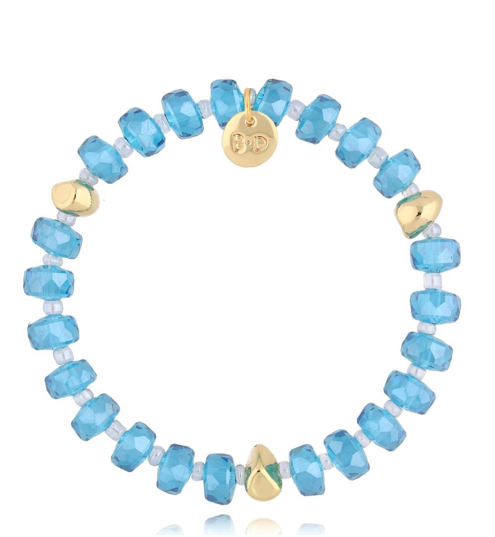 Bransoletka z niebieskimi kryształkami Clear Sky BCY0075