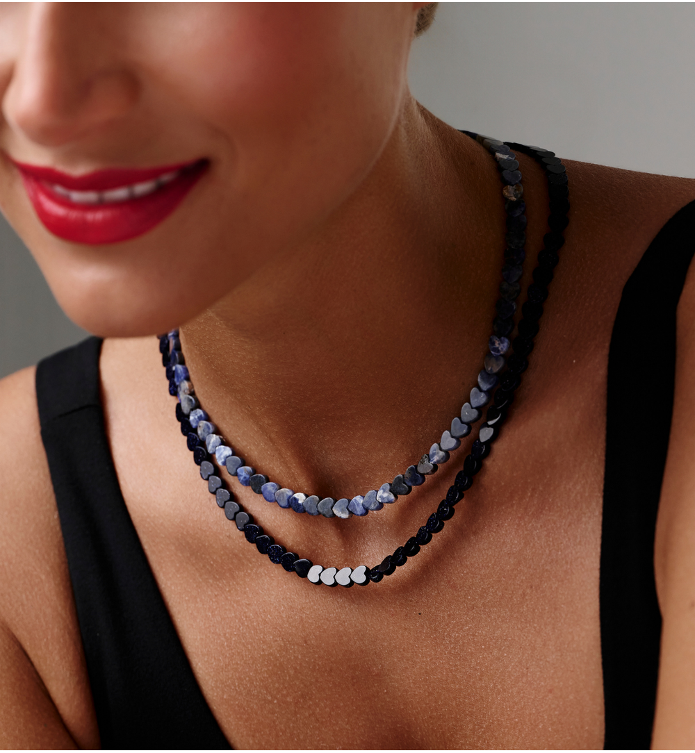 Naszyjnik z nocą kairu – serca NTW1648