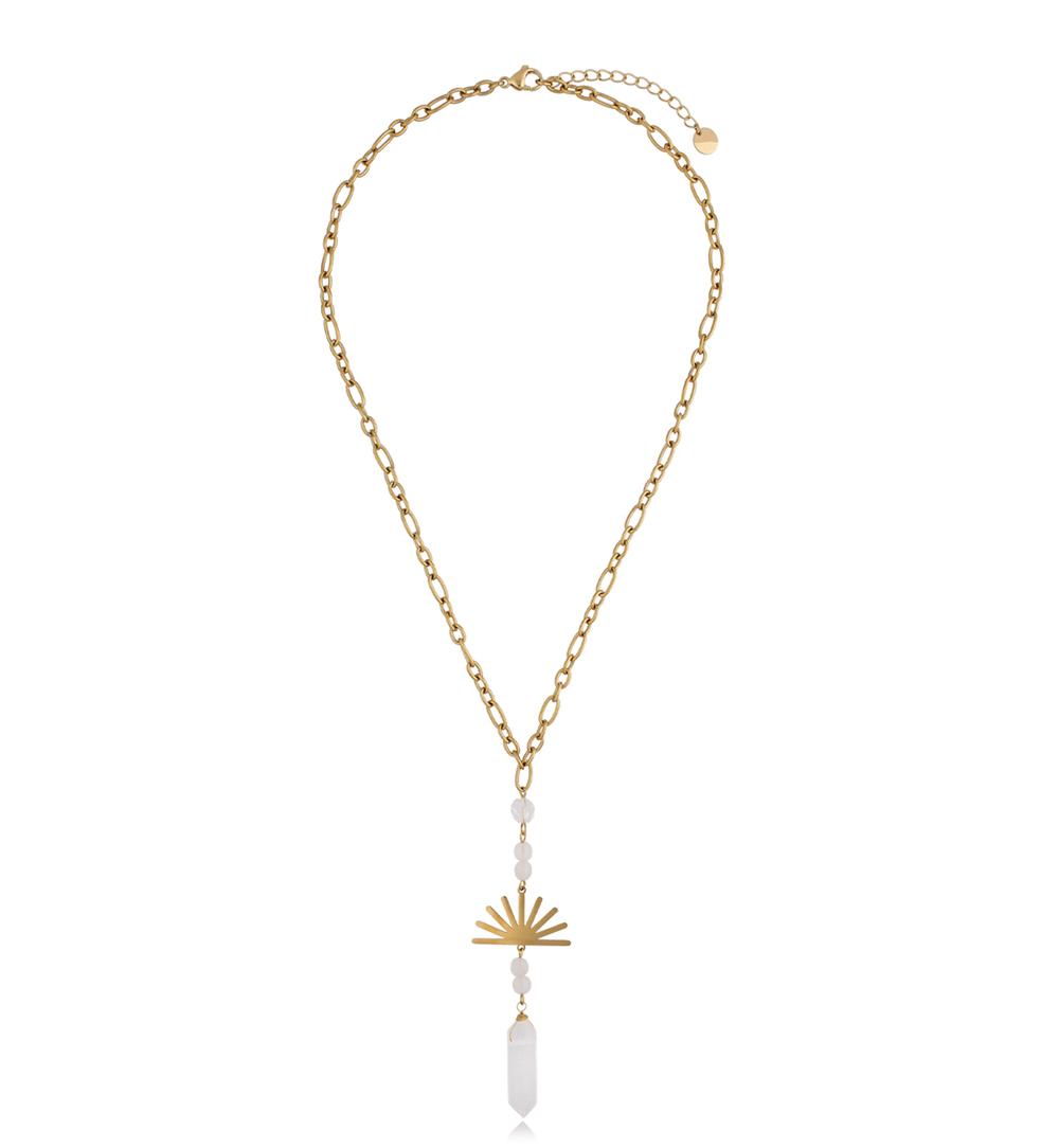 Naszyjnik z kryształem góskim First Blush NLB0200