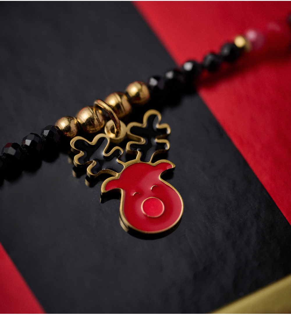 Bransoletka świąteczna z reniferem BTW3150