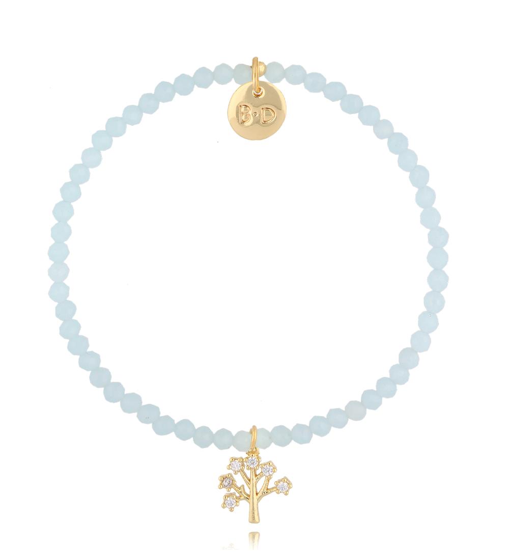 Bransoletka niebieska z drzewkiem Alfdis BTW2716