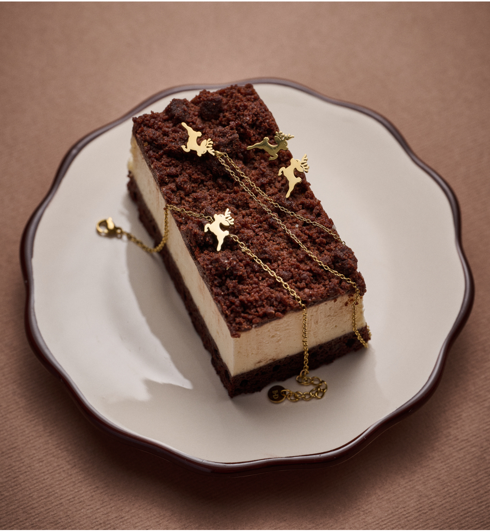 Kolczyki renifery złote KSA2289