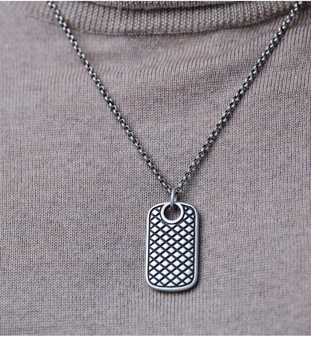 Naszyjnik męski z nieśmiertelnikiem Amundi II NMITC0179