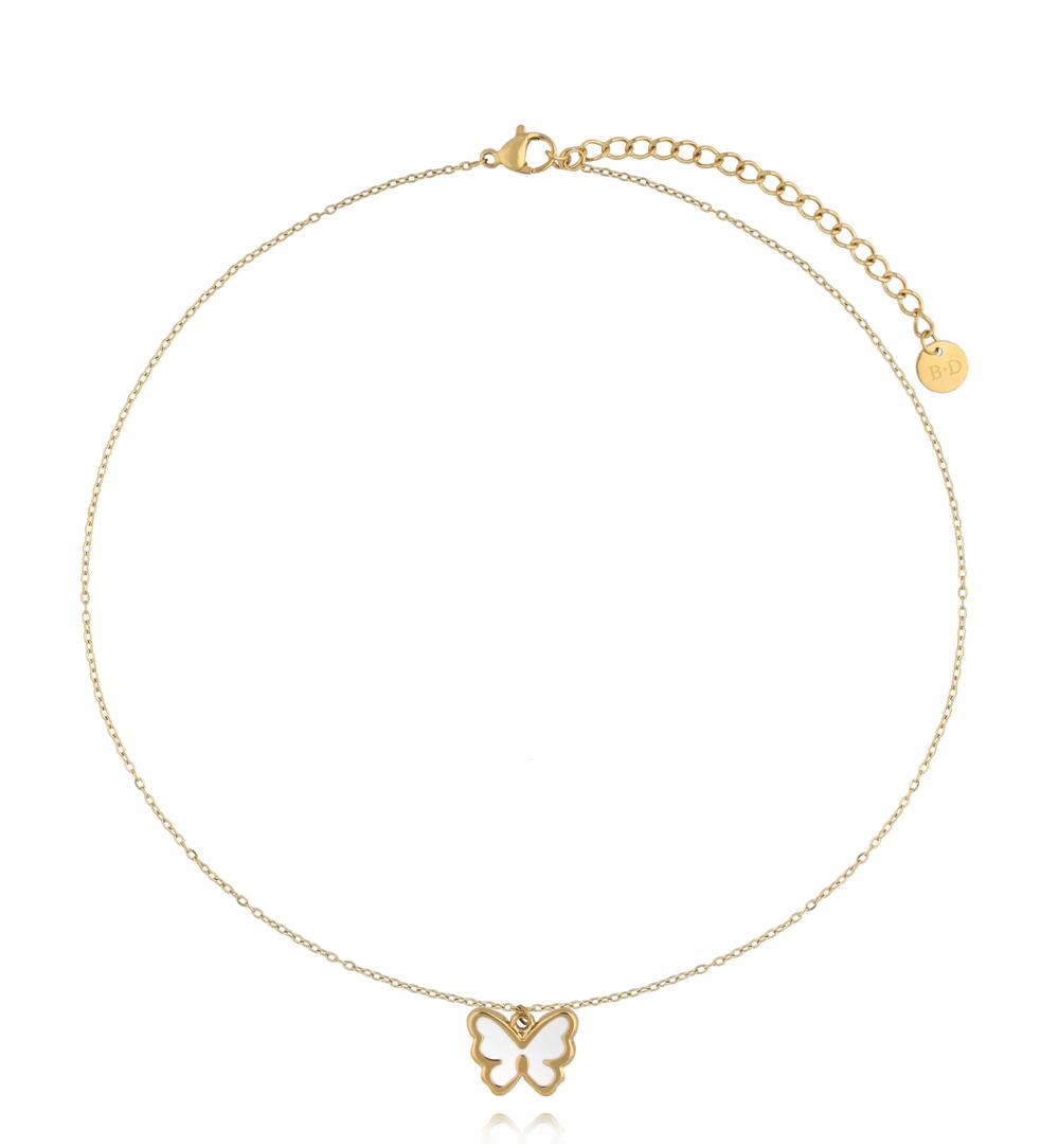 Zestaw biżuterii dla dziewczynki z motylkiem ZN0220