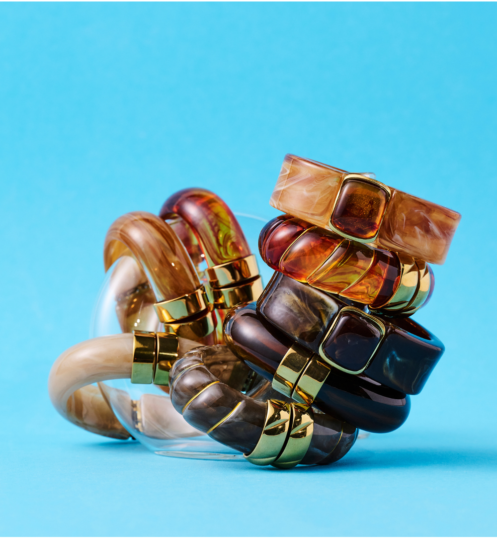 Bransoletka w odcieniu głębokiego bursztynowego brązu BEU0019