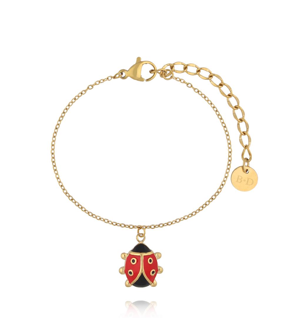 Zestaw biżuterii dla mamy i córki z biedronkami ZN0223