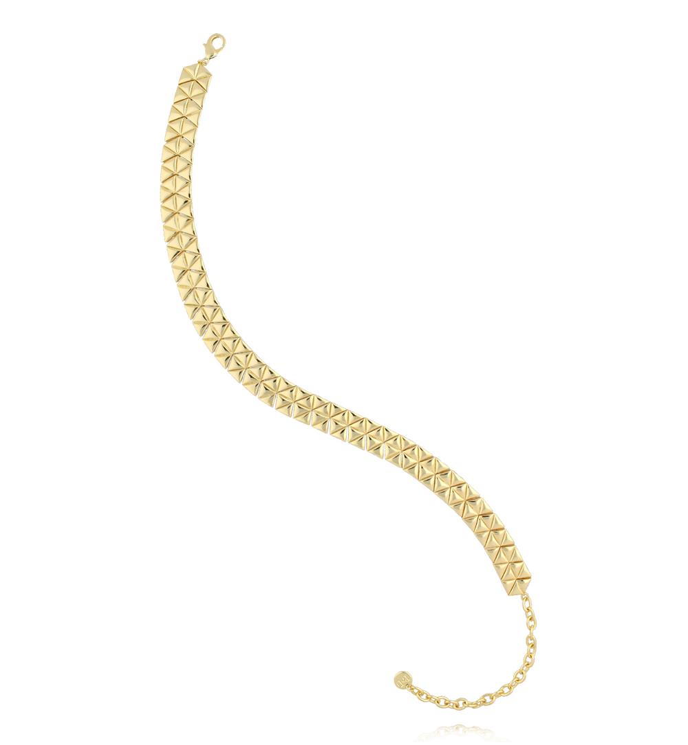 Choker złoty geometryczny NS0414