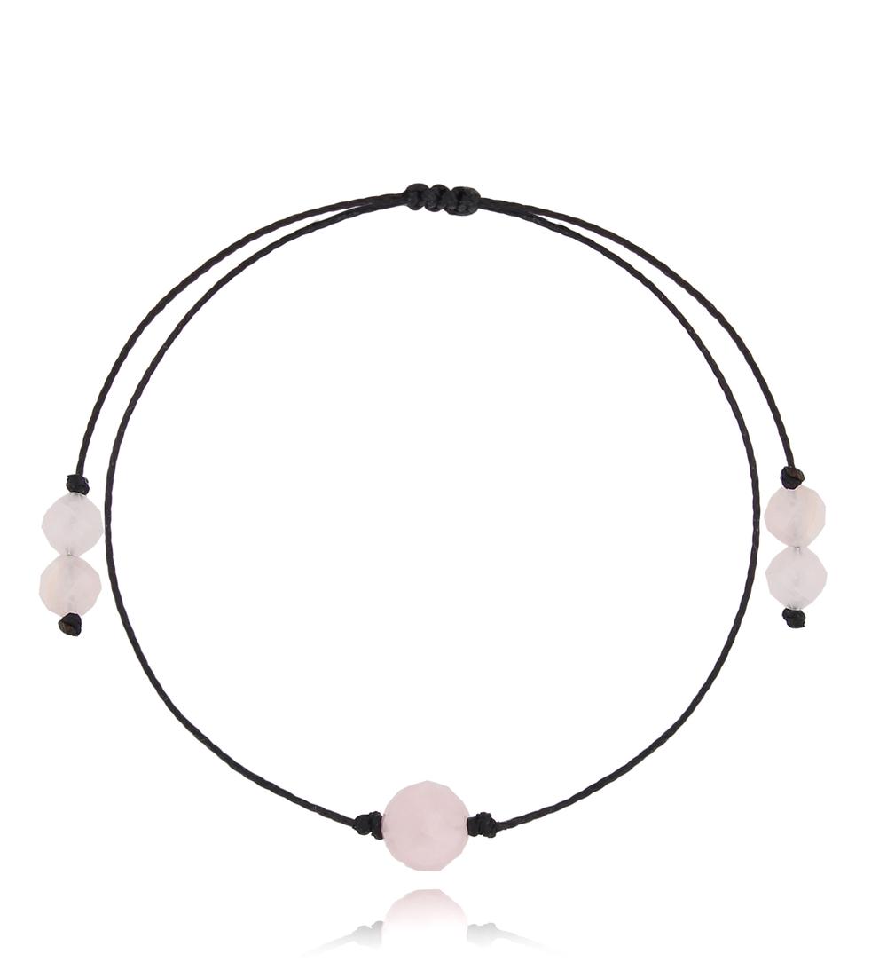 Bransoletka z kwarcem różowym Birthstones BGL0725