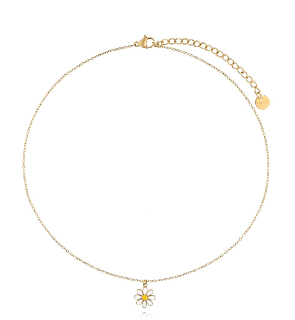 Zestaw biżuterii dla dziewczynki z kwiatuszkiem ZN0221