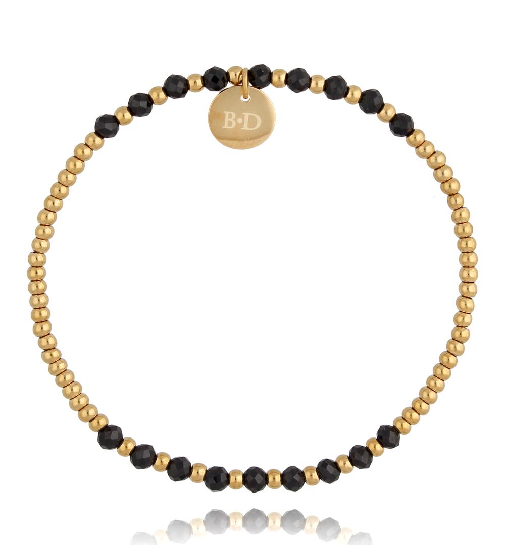 Bransoletka z obsydianem Black&Gold BSC0946