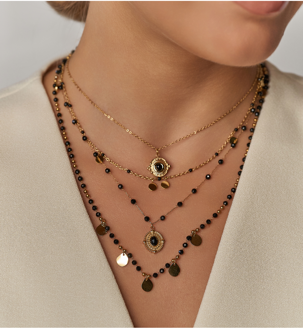 Naszyjnik złoty z zawieszką Iwaki NSY0123