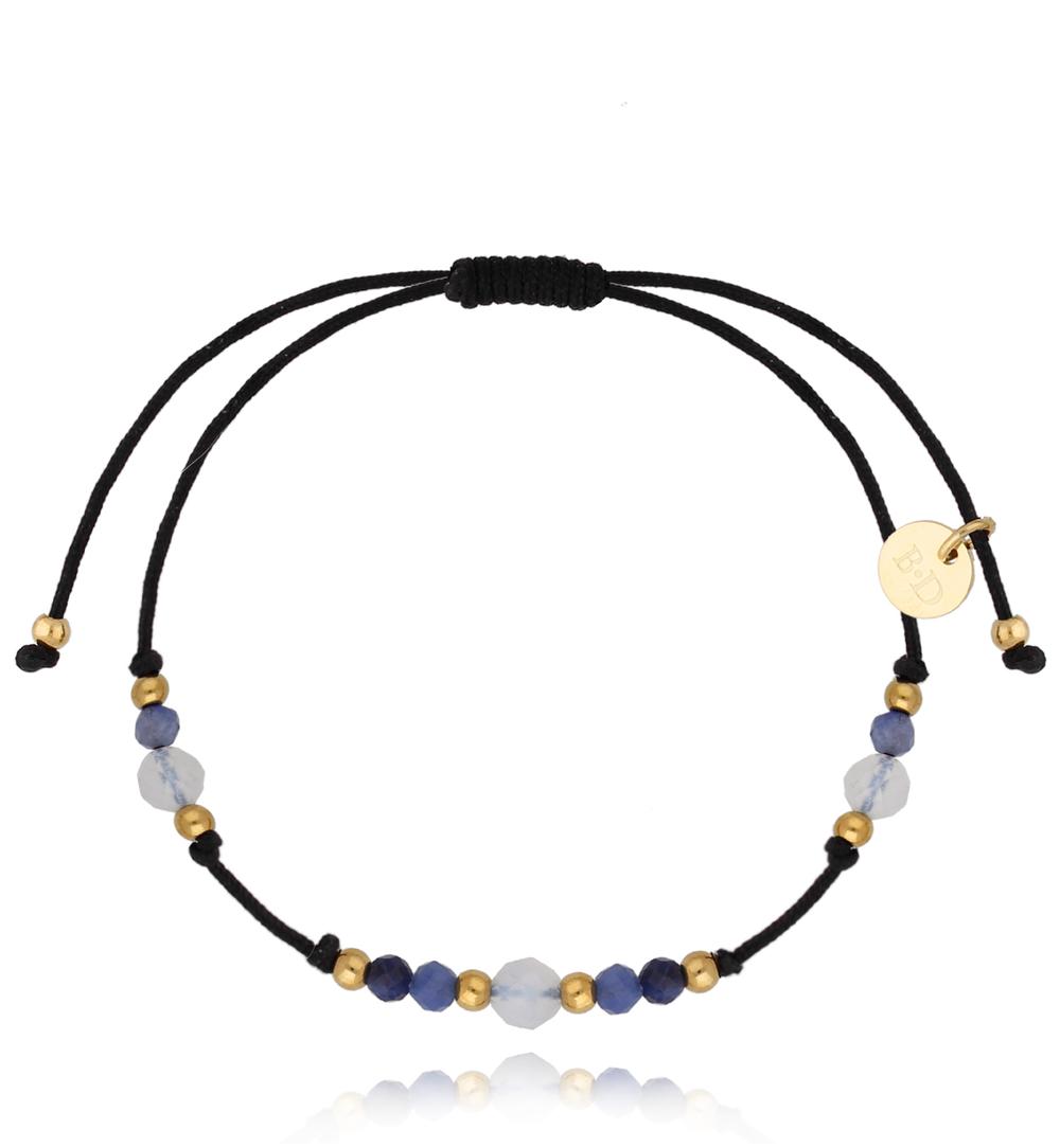 Bransoletka z niebieskimi agatami Universe Stones BSC1354