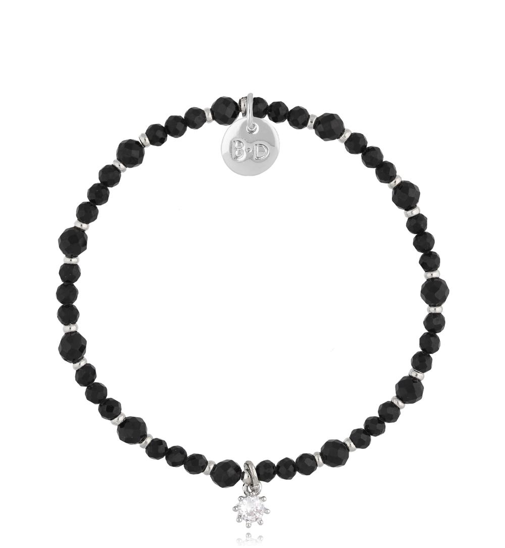 Bransoletka z czarnymi turmalinami Bosna BTW2195