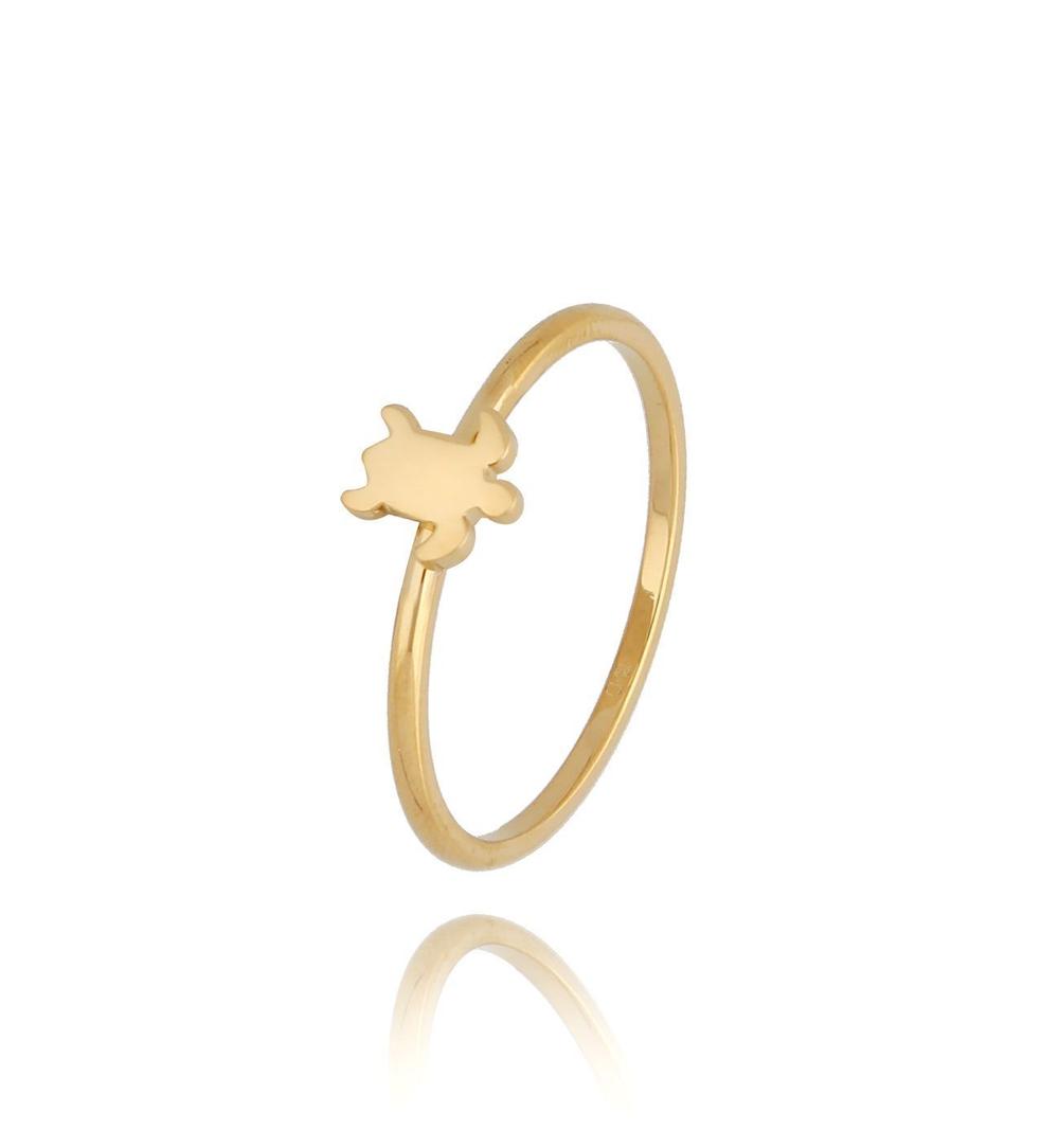Pierścionek złoty z żółwiem Summer Turtle PSA0426