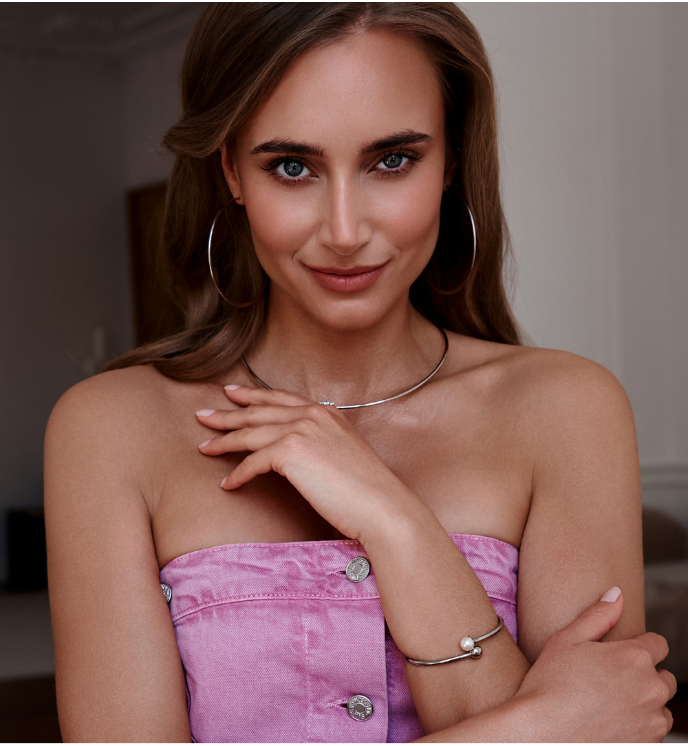 Kolczyki srebrne koła Augusta KSA1369