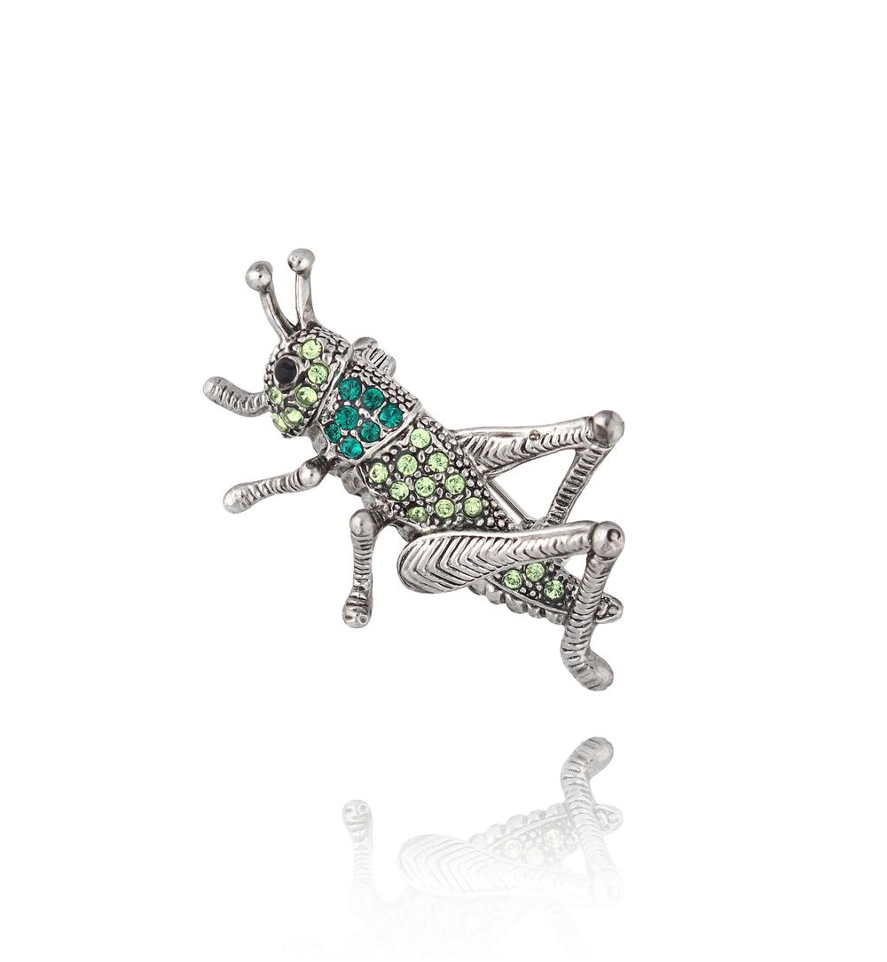 Broszka z konikiem polnym Grasshopper BRSS0061