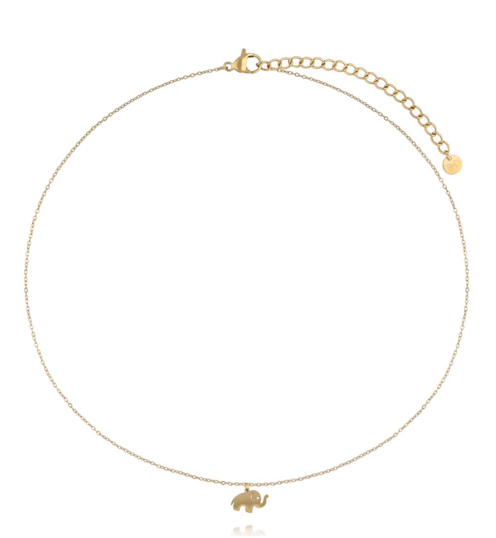 Naszyjnik ze słonikiem złoty NSY0780