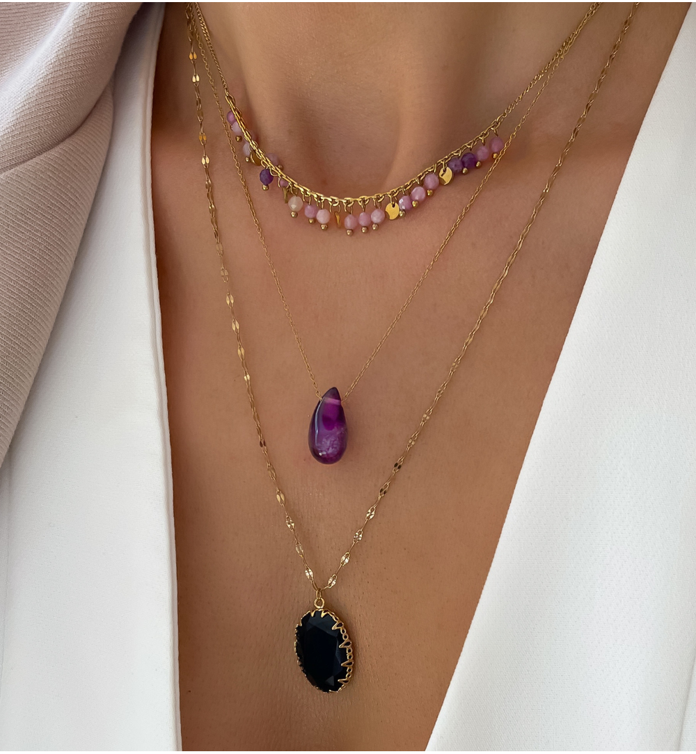 Naszyjnik z ametystami Paradise Jewels NPA1251