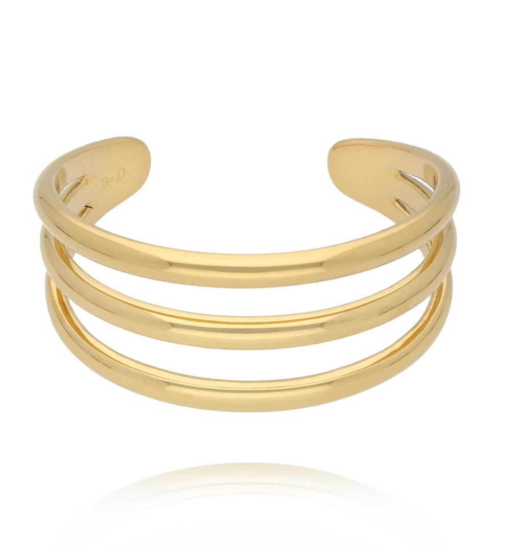 Bransoletka obręcz złota potrójna BSY0468