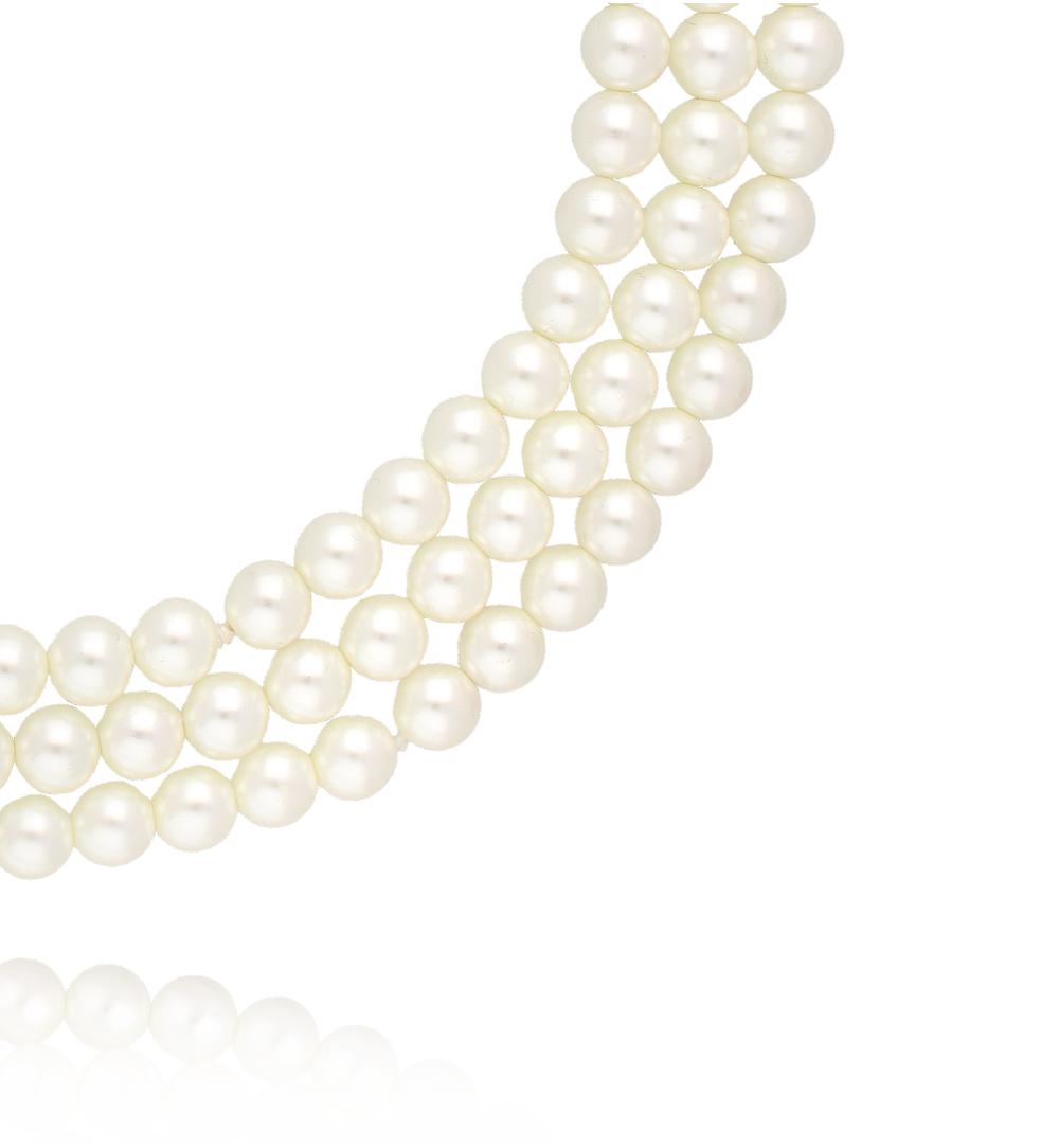 Naszyjnik z pereł długi NPE0304