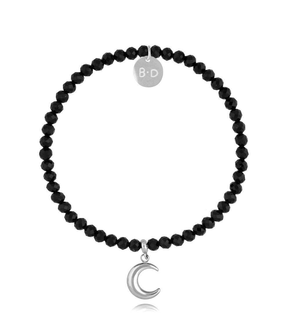 Bransoletka z turmalinami i księżycem Small Moon BTW2358